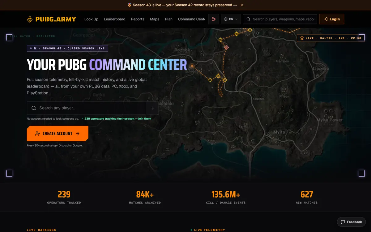 PUBG.ARMY screenshot